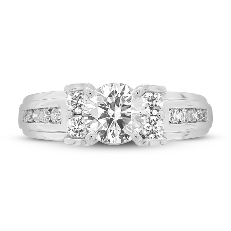 Main Image 3 of Diamond Engagement Ring 1-1/2 ct tw Round-cut 14K White Gold
