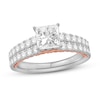 Thumbnail Image 1 of Diamond Engagement Ring 2-1/5 ct tw Princess/Round 14K Two-Tone Gold