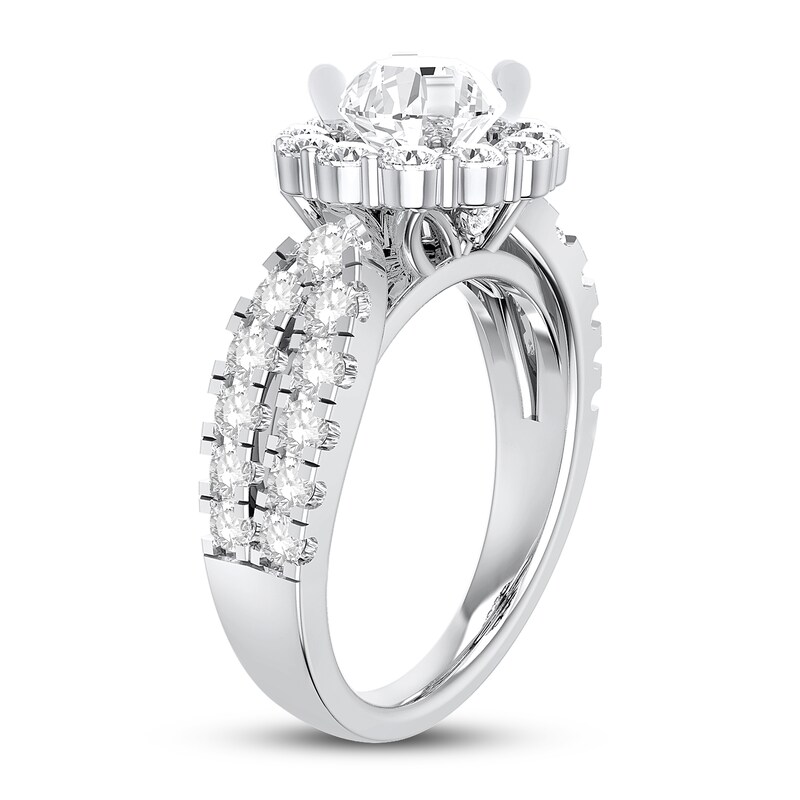 Main Image 2 of Diamond Engagement Ring 2-1/8 ct tw Round 14K White Gold