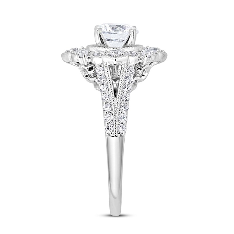 Main Image 2 of Diamond Engagement Ring 1/2 ct tw Round 14K White Gold