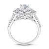 Thumbnail Image 3 of Diamond Engagement Ring 1/2 ct tw Round 14K White Gold