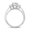 Thumbnail Image 2 of Diamond 3-Stone Engagement Ring 1-1/6 ct tw Princess-cut 14K White Gold