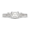 Thumbnail Image 2 of Diamond 3-Stone Engagement Ring 1 ct tw Princess-cut 14K White Gold