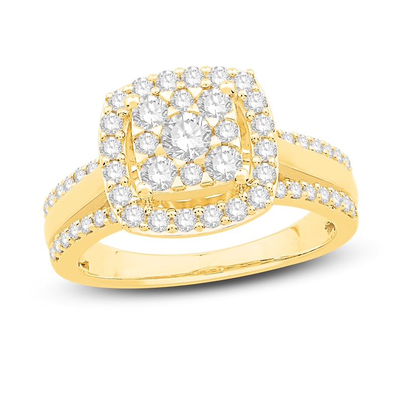 Diamond Ring 1 ct tw Round 14K Yellow Gold