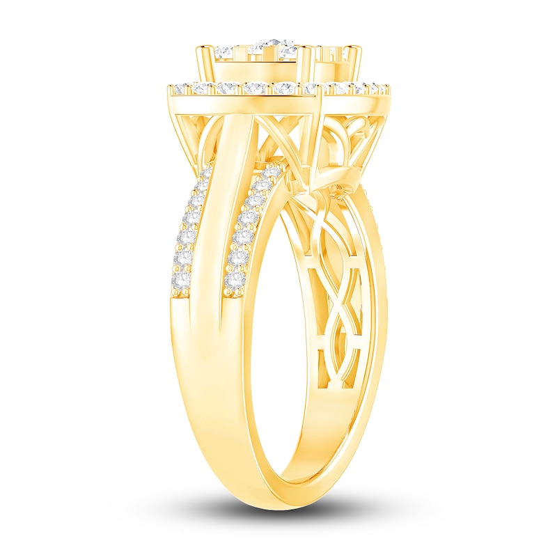 Diamond Ring 1 ct tw Round 14K Yellow Gold