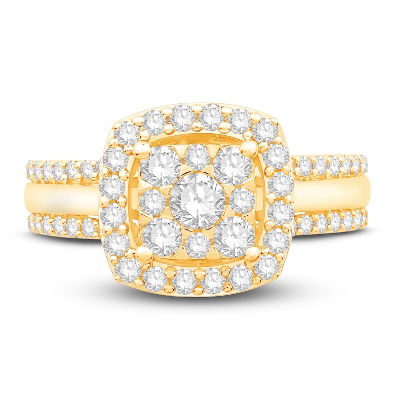 Diamond Ring 1 ct tw Round 14K Yellow Gold