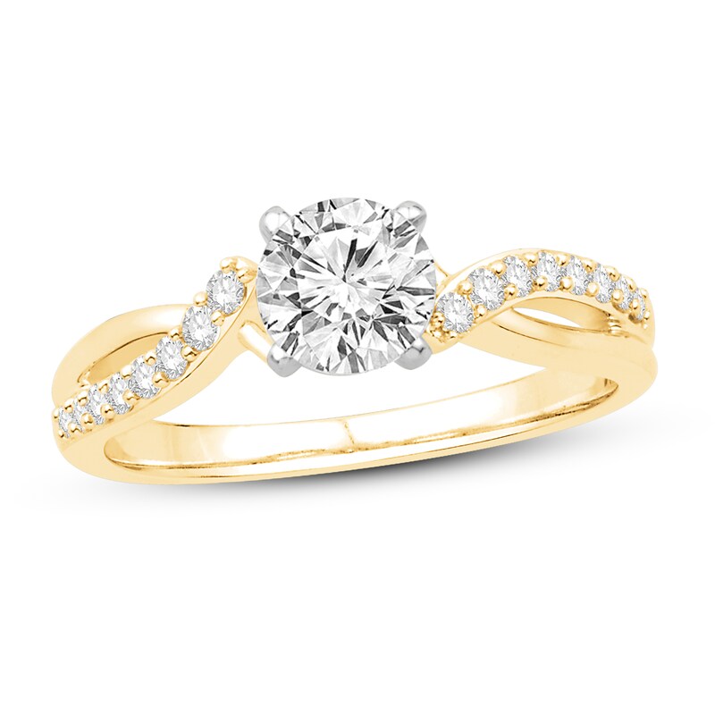 Main Image 1 of Diamond Engagement Ring 1 ct tw Round 14K Yellow Gold