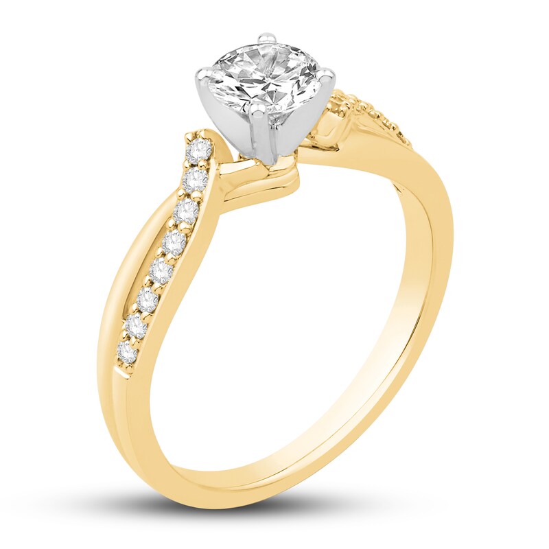 Main Image 2 of Diamond Engagement Ring 1 ct tw Round 14K Yellow Gold
