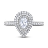 Thumbnail Image 3 of Diamond Engagement Ring 3/4 ct tw Round/Pear-shaped 14K White Gold