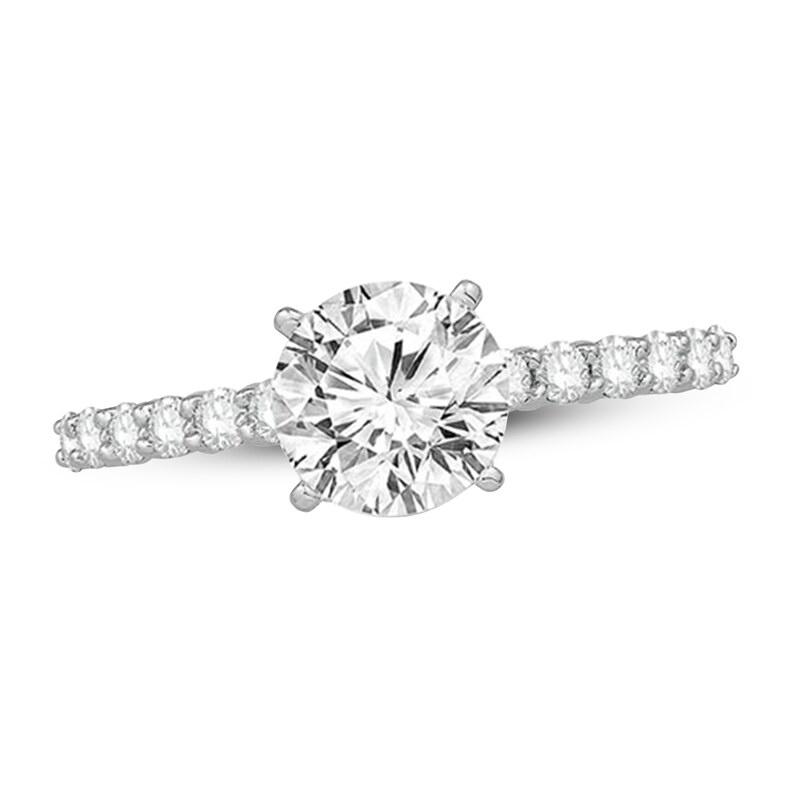 Diamond Engagement Ring 1-5/8 ct tw Round 14K White Gold