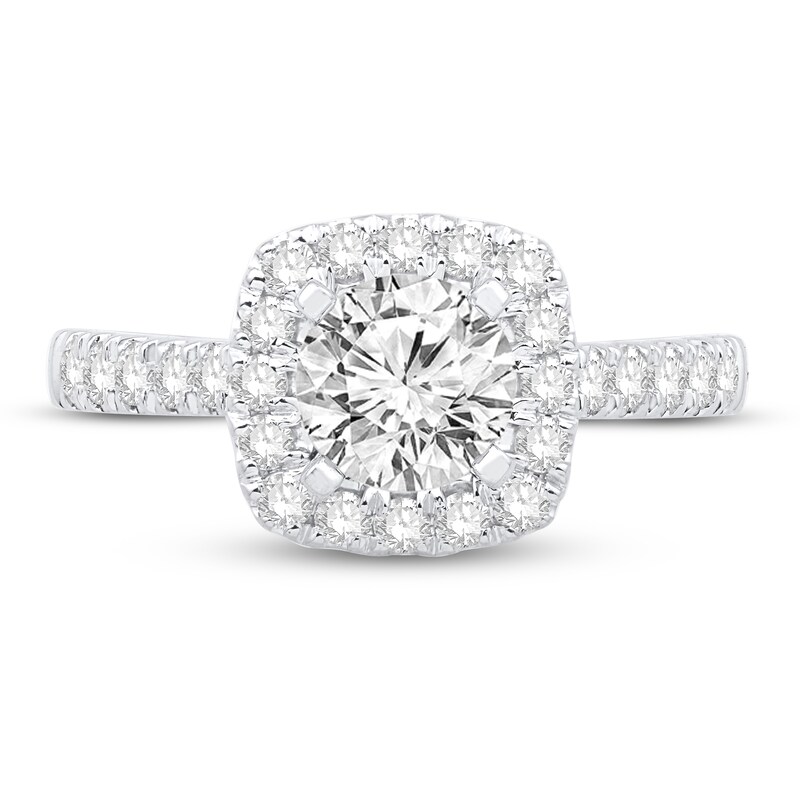 Main Image 3 of Diamond Engagement Ring 1-1/2 ct tw Round 14K White Gold