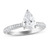 Thumbnail Image 0 of Diamond Engagement Ring 1-3/8 ct tw Pear-shaped/Round 14K White Gold