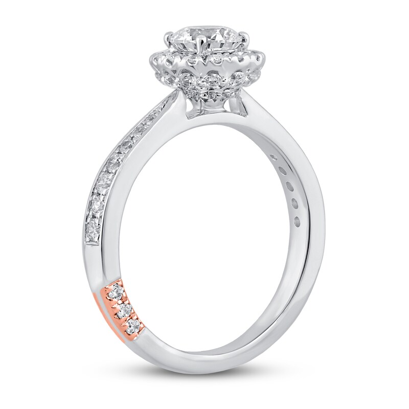 Pnina Tornai One Life Stand Diamond Engagement Ring 1-1/8 ct tw Round 14K White Gold