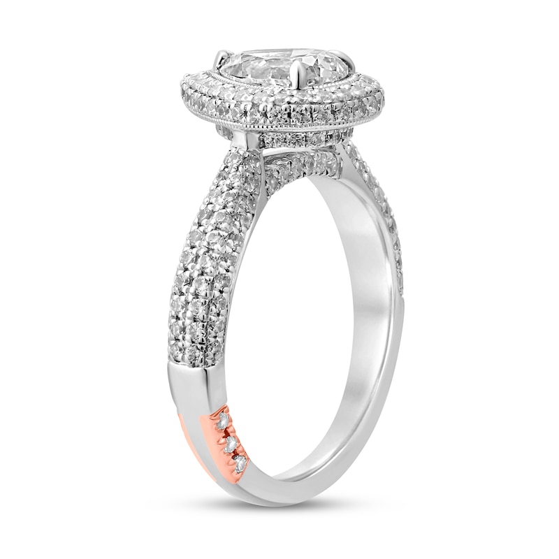 Main Image 2 of Pnina Tornai The Perfect Pair Diamond Engagement Ring 1-3/4 ct tw Pear-shaped/Round 14K White Gold