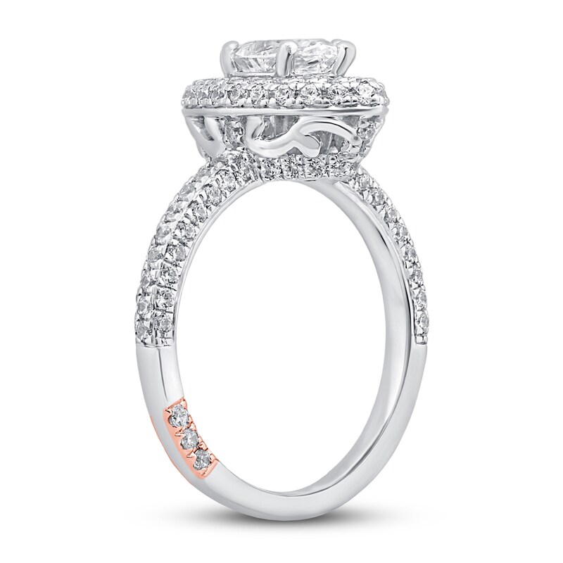 Pnina Tornai From Earth to Sky Diamond Engagement Ring 1-7/8 ct tw Marquise/Round 14K White Gold