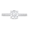 Thumbnail Image 3 of Lab-Grown Diamond Engagement Ring 1-1/5 ct tw Round 14K White Gold