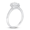 Thumbnail Image 2 of Lab-Grown Diamond Engagement Ring 1-1/4 ct tw Oval/Round 14K White Gold