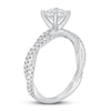 Thumbnail Image 1 of Lab-Created Diamond Engagement Ring 1-1/3 ct tw Round 14K White Gold