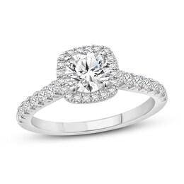 Diamond Engagement Ring 1-1/4 ct tw Round 14K White Gold