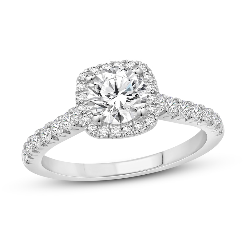 Main Image 1 of Diamond Engagement Ring 1-1/4 ct tw Round 14K White Gold