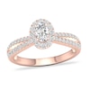 Thumbnail Image 1 of Diamond Ring 3/4 ct tw Round-cut 14K Rose Gold
