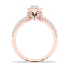 Thumbnail Image 1 of Diamond Ring 3/4 ct tw Round-cut 14K Rose Gold