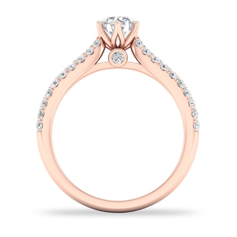 Main Image 2 of Diamond Ring 3/4 ct tw Round-cut 14K Rose Gold