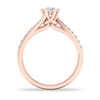 Thumbnail Image 2 of Diamond Ring 1/2 ct tw Round-cut 14K Rose Gold