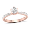 Thumbnail Image 1 of Diamond Ring 3/4 ct tw Round-cut 14K Rose Gold