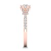 Thumbnail Image 3 of Diamond Ring 3/4 ct tw Round-cut 14K Rose Gold
