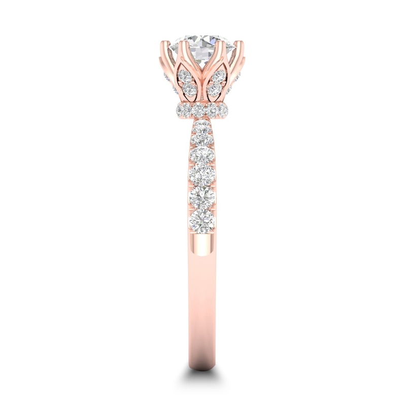 Main Image 3 of Diamond Ring 3/4 ct tw Round-cut 14K Rose Gold