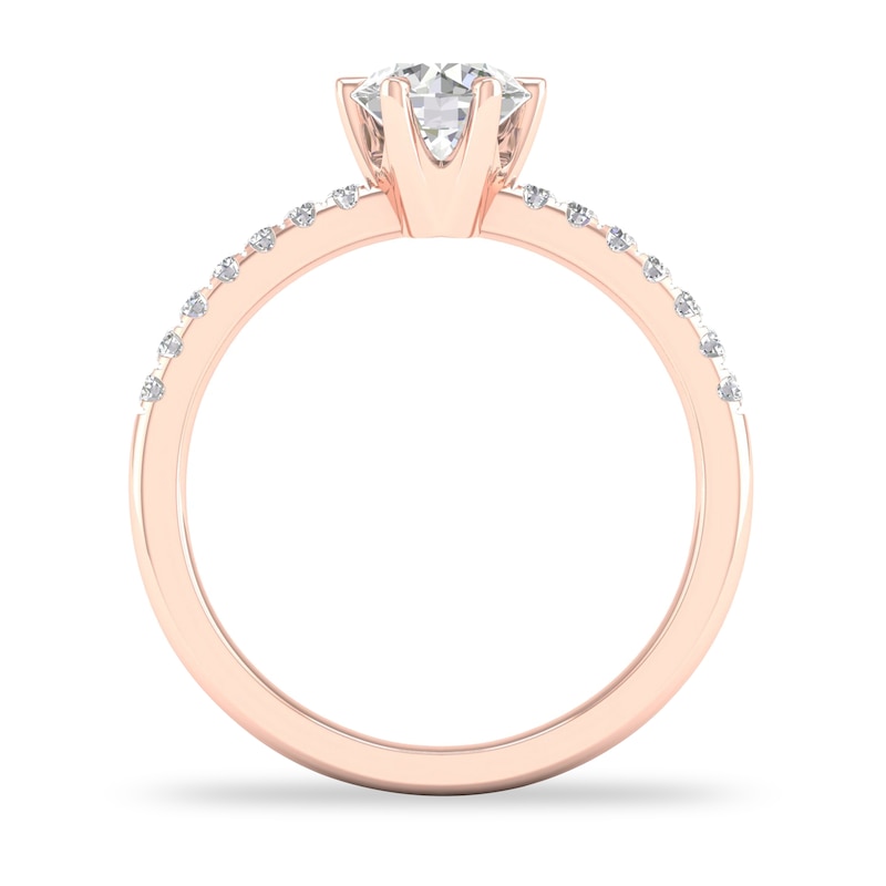 Main Image 2 of Diamond Ring 3/4 ct tw Round-cut 14K Rose Gold