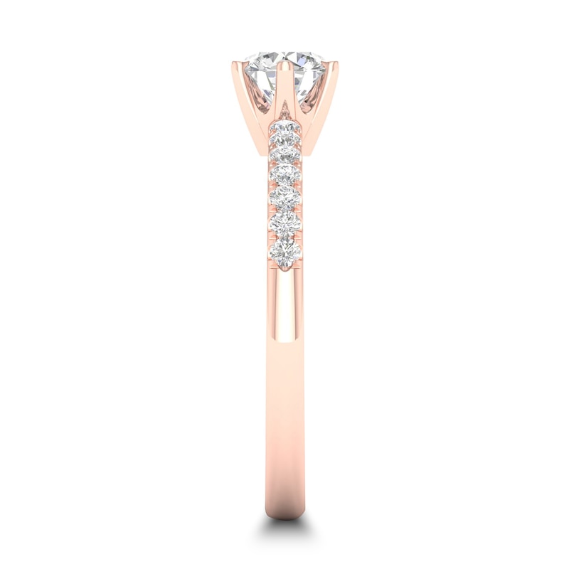 Diamond Ring 1/2 ct tw Round-cut 14K Rose Gold