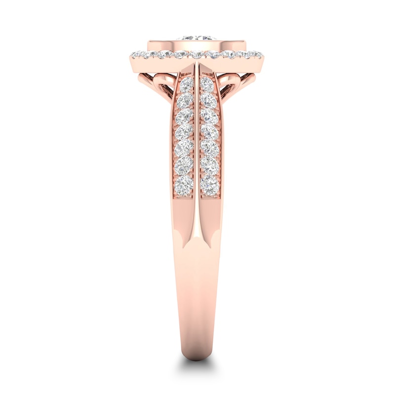 Main Image 2 of Diamond Ring 3/4 ct tw Round-cut 14K Rose Gold