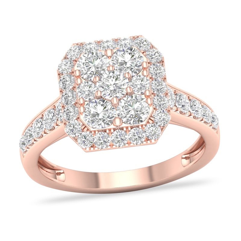 Main Image 1 of Diamond Ring 1 ct tw Round-cut 14K Rose Gold