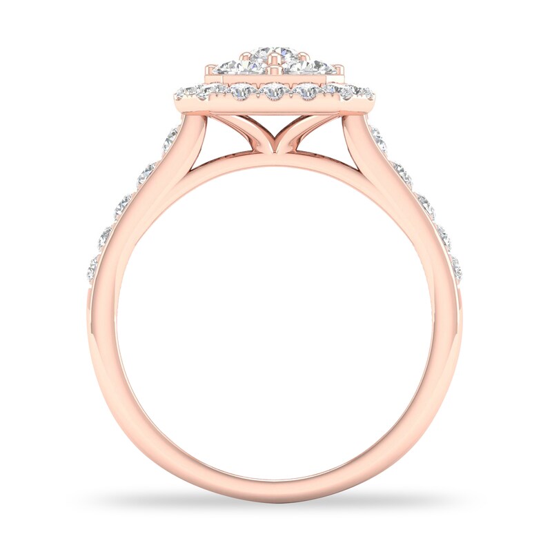 Diamond Ring 1 ct tw Round-cut 14K Rose Gold