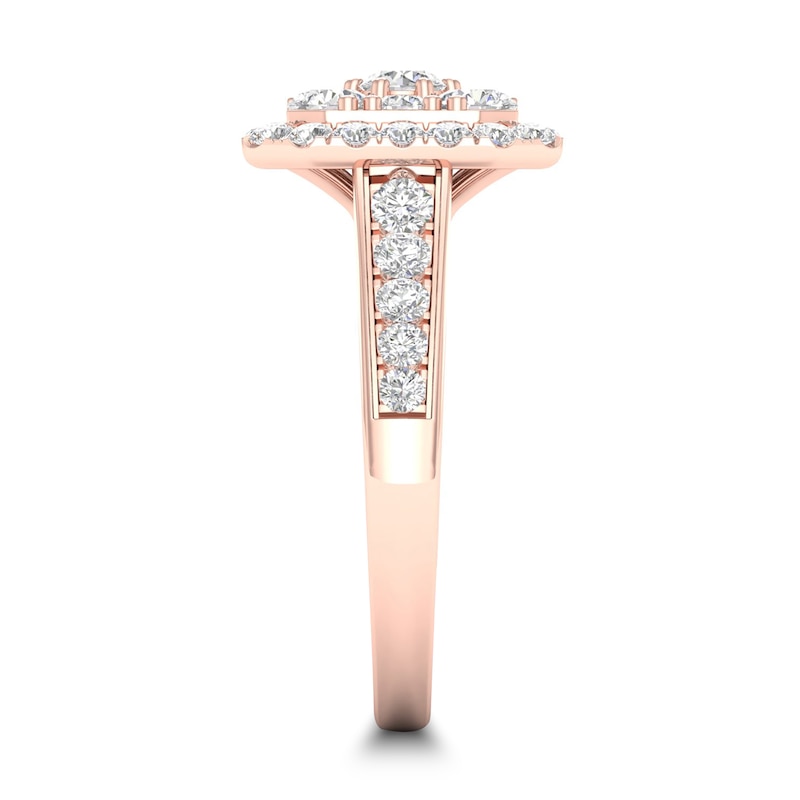 Diamond Ring 1 ct tw Round-cut 14K Rose Gold