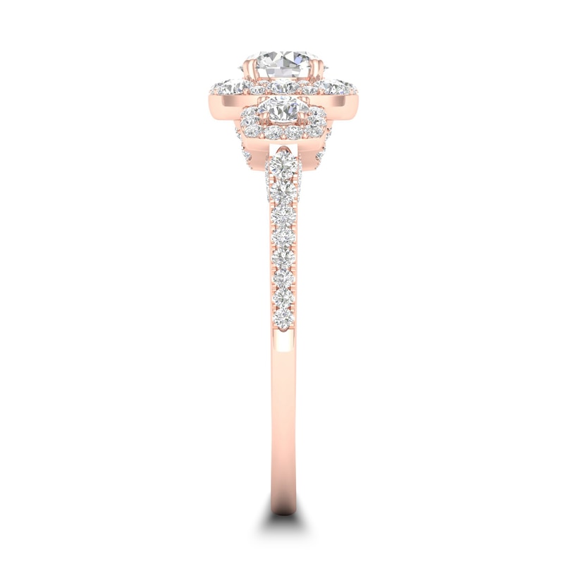 Diamond Ring 1 ct tw Round-cut 14K Rose Gold