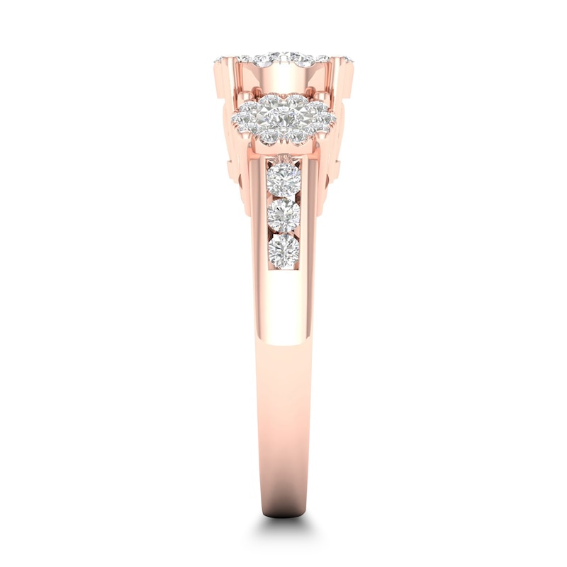 Main Image 3 of Diamond Ring 3/4 ct tw Round-cut 14K Rose Gold