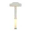 Thumbnail Image 2 of Diamond Ring 1-1/2 ct tw Emerald 14K Yellow Gold