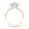 Thumbnail Image 3 of Diamond Ring 1-1/2 ct tw Emerald 14K Yellow Gold