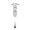 Thumbnail Image 2 of Diamond Engagement Ring 3/4 ct tw Oval/Round-cut 14K White Gold