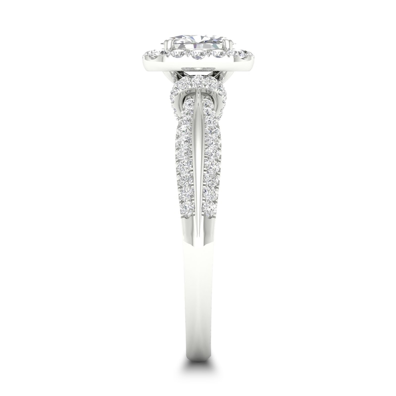 Diamond Ring 3/4 ct tw Round-cut 14K White Gold