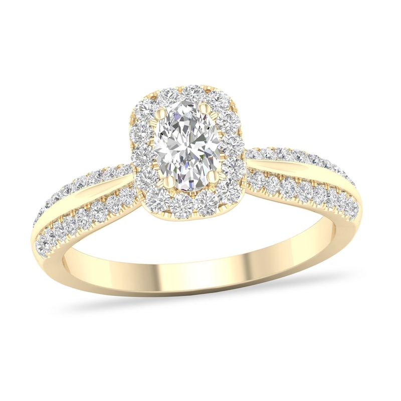 Main Image 1 of Diamond Ring 3/4 ct tw Round-cut 14K Yellow Gold