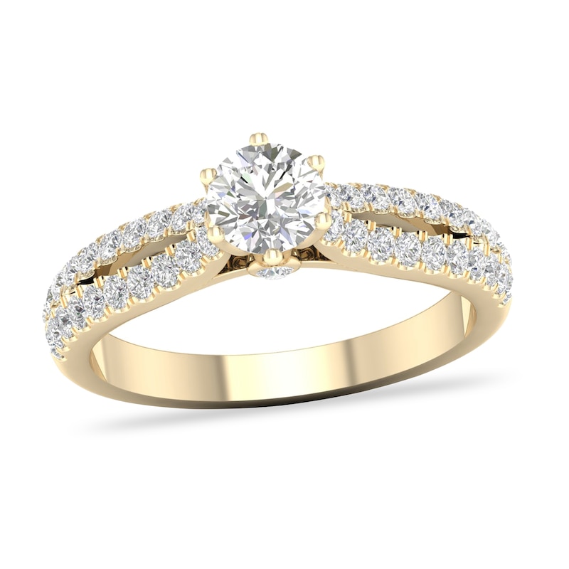 Main Image 1 of Diamond Ring 3/4 ct tw Round-cut 14K Yellow Gold