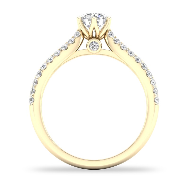 Main Image 2 of Diamond Ring 3/4 ct tw Round-cut 14K Yellow Gold