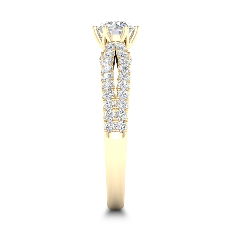 Main Image 3 of Diamond Ring 3/4 ct tw Round-cut 14K Yellow Gold