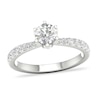 Thumbnail Image 1 of Diamond Engagement Ring 3/4 ct tw Round-cut 14K White Gold 6.9mm (I/2)