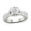Thumbnail Image 1 of Diamond Engagement Ring 1-1/2 ct tw Round 14K White Gold