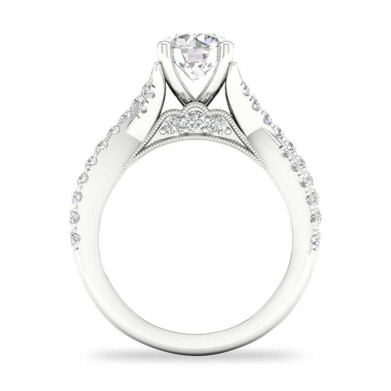 Main Image 3 of Diamond Engagement Ring 1-1/2 ct tw Round 14K White Gold
